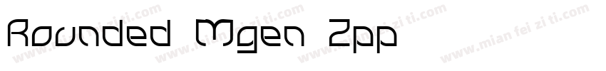 Rounded Mgen 2pp字体转换